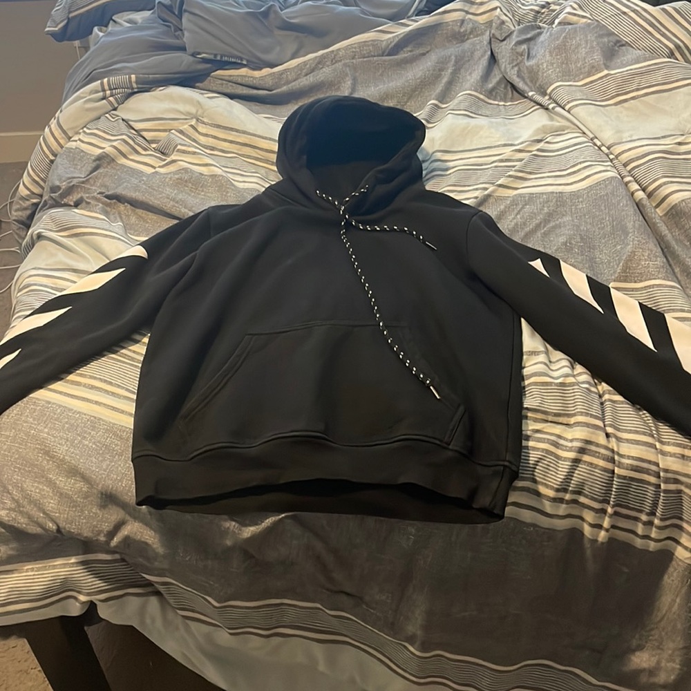 Off White Hoodie Black (Medium)
